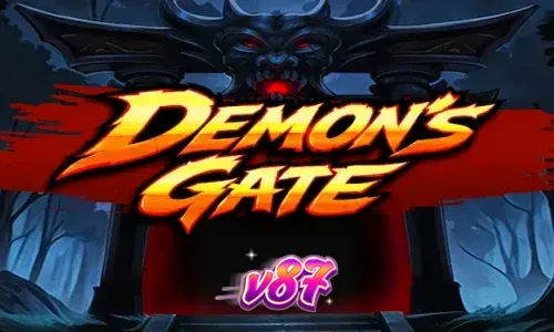 Tampilan visual slot Demon's Gate dengan nuansa portal mistis dan simbol rune bercahaya.